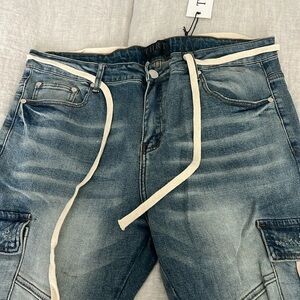 Men’s skinny cargo jeans